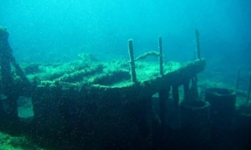 Vera K wreck diving site, Paphos, Cyprus