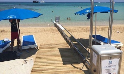 beach with wheelchair accessibility cyprus