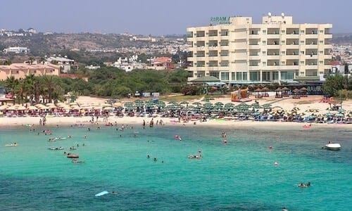 Sandy bay beach, Famagusta, Cyprus