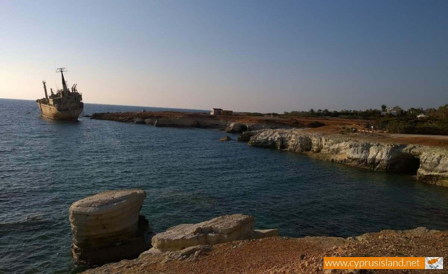 Edro III Shipwreck and Sea Caves