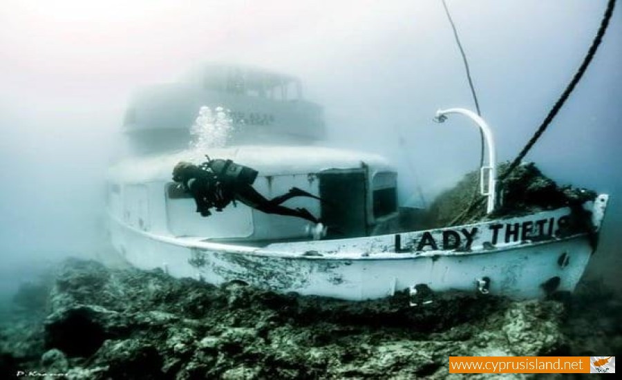 Lady Thetis Shipwreck, Limassol, Cyprus
