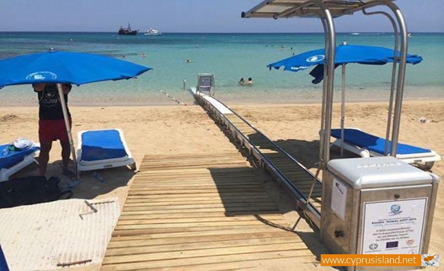 beach with wheelchair accessibility cyprus