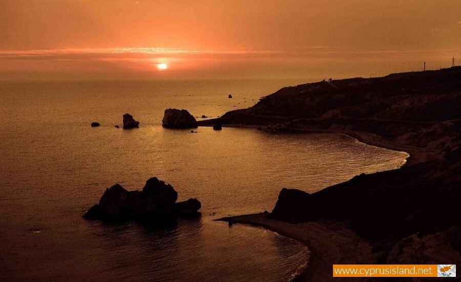 Sunset in Petra tou Romiou