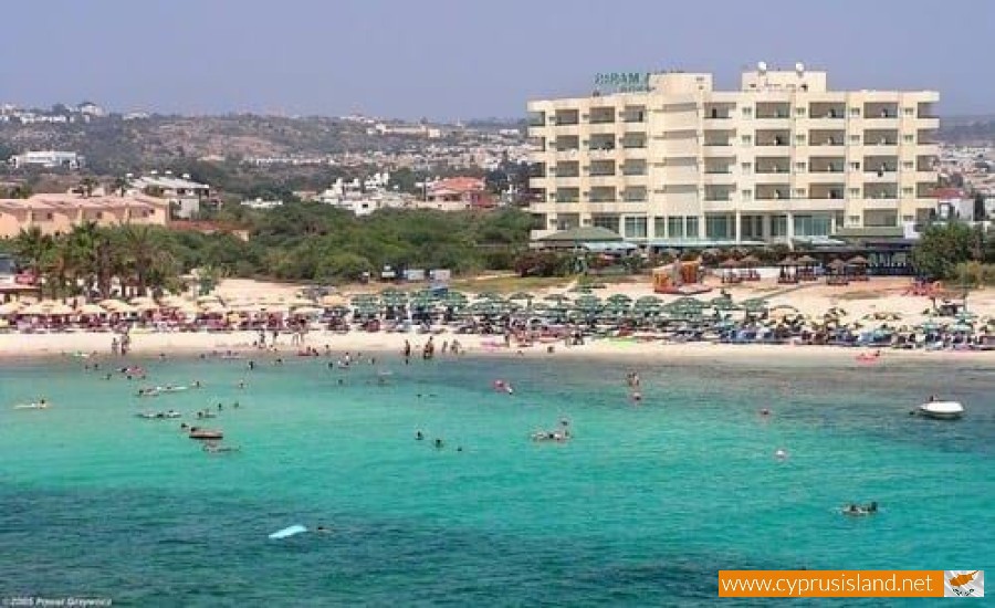 Sandy bay beach, Famagusta, Cyprus