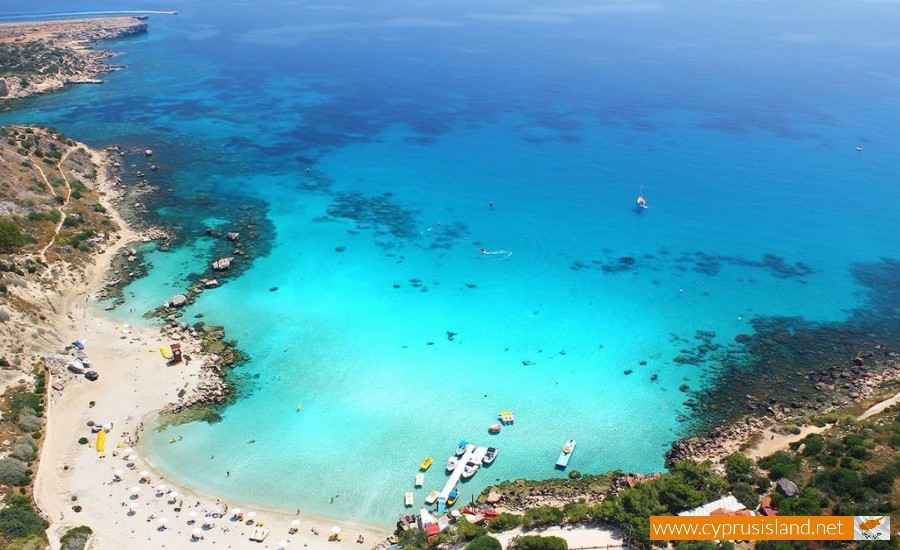 Konnos Bay aerial view