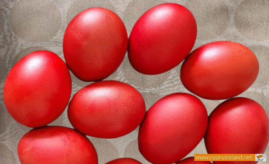 Coloured-eggs Easter