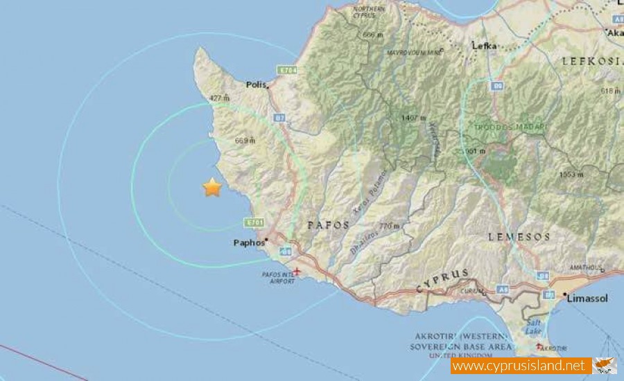earthquakes in cyprus