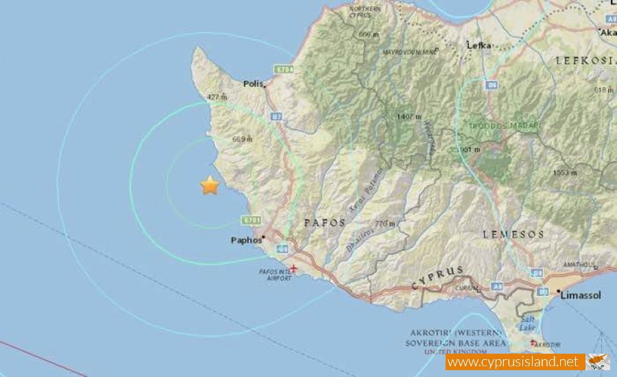 earthquakes in cyprus