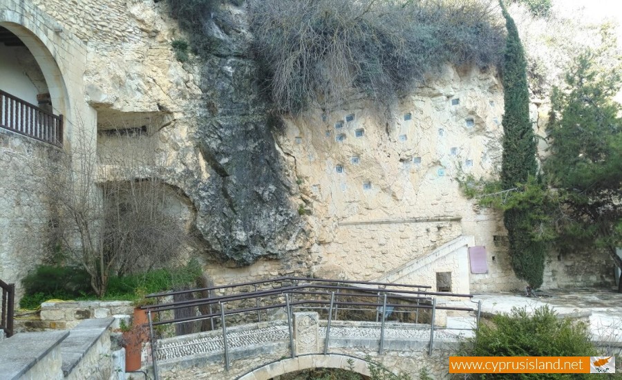 Agios Neophytos Monastery waterfall