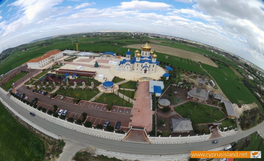 Apostolou Andrea Russian Church Episkopeio aerial photo