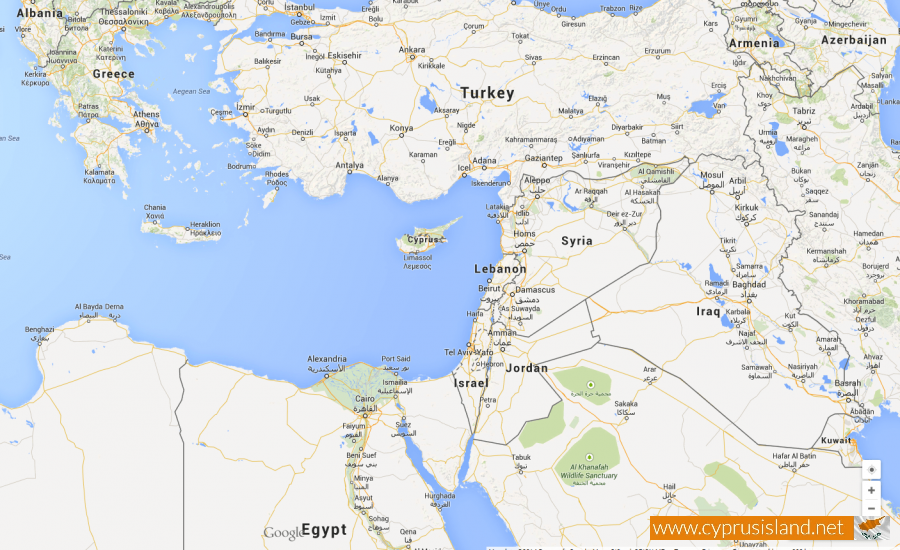 Where is Cyprus Cyprus location Cyprus Island map
