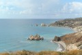 Petra tou Romiou from far away